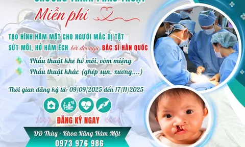 Tin vui cho trẻ em bị sứt môi, hở hàm ếch tại TP HCM